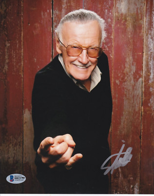 Stan Lee signiert in Silber mit Beckett