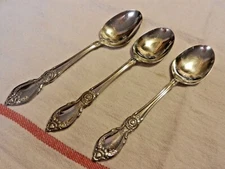 3 Lot Oval Soup spoon7 " Oneida Community Stainless Flatare Plantation pattern