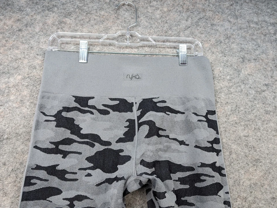 Ryka Leggings Womens Large Gray Camo Stretch High Rise Athletic Running Yoga - Image 4 of 4
