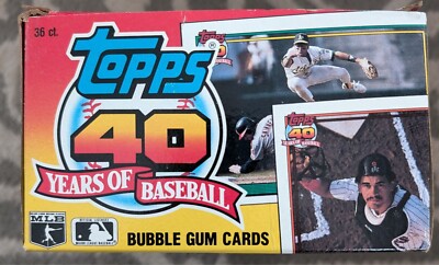 1991 TOPPS 40 YEARS OF BASEBALL FACTORY BOX | eBay