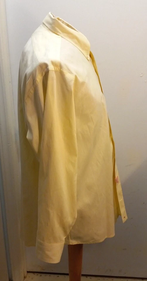 Hathaway Men's Dress Shirt 16.5/33 Pinpoint Single Needle Cotton Made in USA GUC - Image 3 of 4