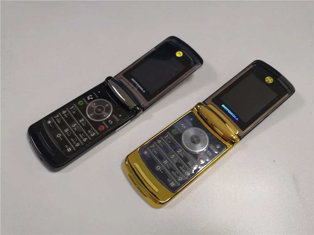『ジャンク品』Motorola Razr ゴールド 本体 Unlocked Original Motorola Razr 2 V8 2GB 2.0MP Flip Java Cell