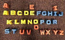 Mattel Tuff Stuff Alphabet Chunky Block Letters Capital Learning Toy 30 Pieces