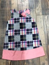 Gymboree Girls Flower dress Plaid Patchwork Pink Wedding Easter Nwt Size 4