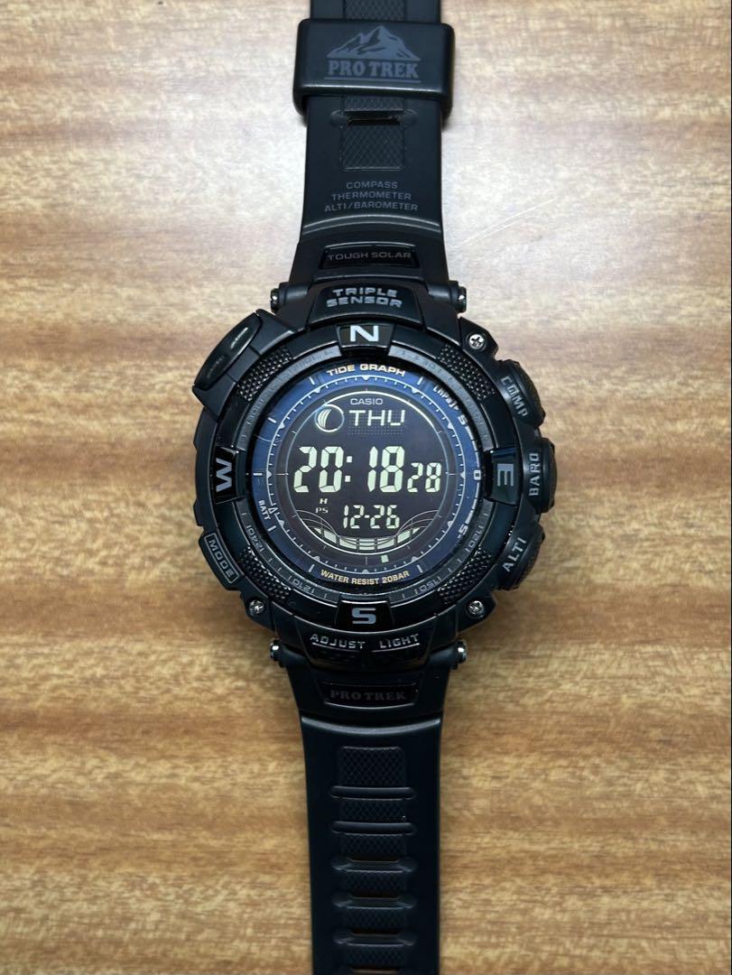 Casio Protrek PRG-130Y Outdoor Watch Used, Japan Exclusive, Good 