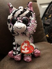 Ty Beanies Boos Flippables 6” Zoey The Zebra MWMT 2019