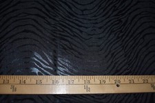 ANIMAL PRINT BLACK SHINY COTTON POLY SLIGHT STRETCH FABRIC 88X54 INCHES