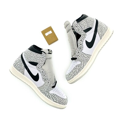 Size 11 - Air Jordan 1 Retro OG High White Cement for sale online