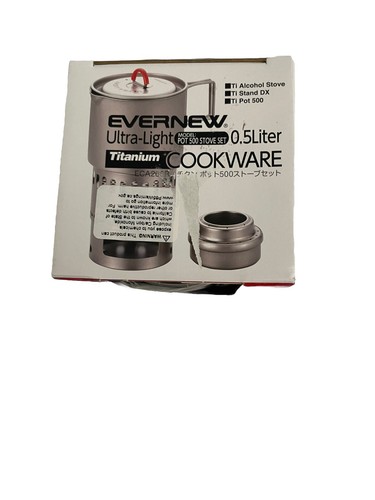 Evernew Ti Becher Topf 500 Herd Set ECA268R Japan Ultraleicht Titan Kochgeschirr - Bild 5 von 8