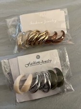 6 Pairs Woman Fashion Earrings Set Jewelry Hoop