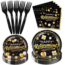 96Pack Paper Plates and Napkins Sets, Party Decorations Plates Supplies Table...
