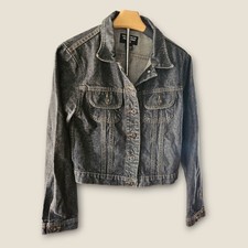 Polo Jeans Co. Ralph Lauren Kids Denim Jacket Black Wash USA Made Large