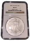2007 w silver eagle ms70 NGC graded superior grade  no reserve