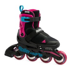 Rollerblade Microblade Free 3WD Kids Adjustable Inline Skates Black/Pink