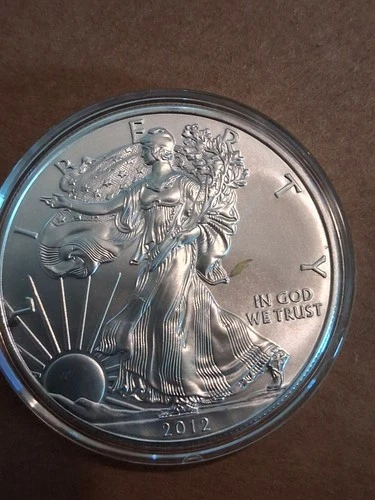 2012 American Silver Eagle, encapsulated BU (GV0035)