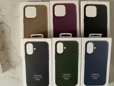 For iPhone 16 Pro Max 16Pro Leather Magnetic Phone Case Shockproof Magsafe Cover