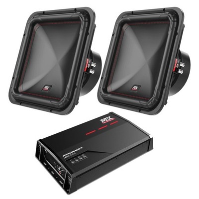 (2) MTX S6512-44 12'' Subwoofers + JH10001 Amplifier Bundle