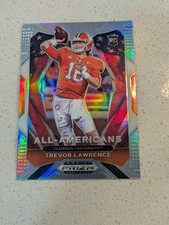 Trevor Lawrence 2021 Panini Prizm Draft Picks All-American Silver Rookie RC #181
