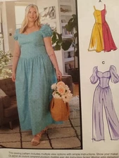 Romper Sewing Pattern Dress Sewing Pattern M8209 Sz 8-16 Jumpsuit Pattern