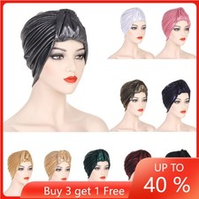 African Auto Gele Aso Oke Turban Hat Women Head Wrap Bonnet Hijab Chemo Cap Hats