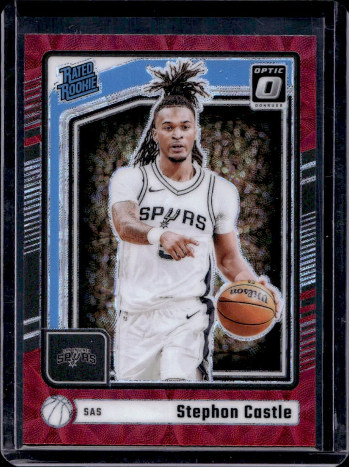 2024-25 Donruss Optic Stephon Castle Rated Rookie Red International RC #254