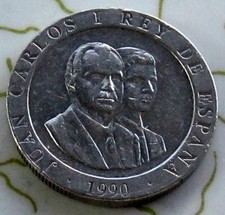 COIN SPAIN 200 PTAS 1990 AU 235