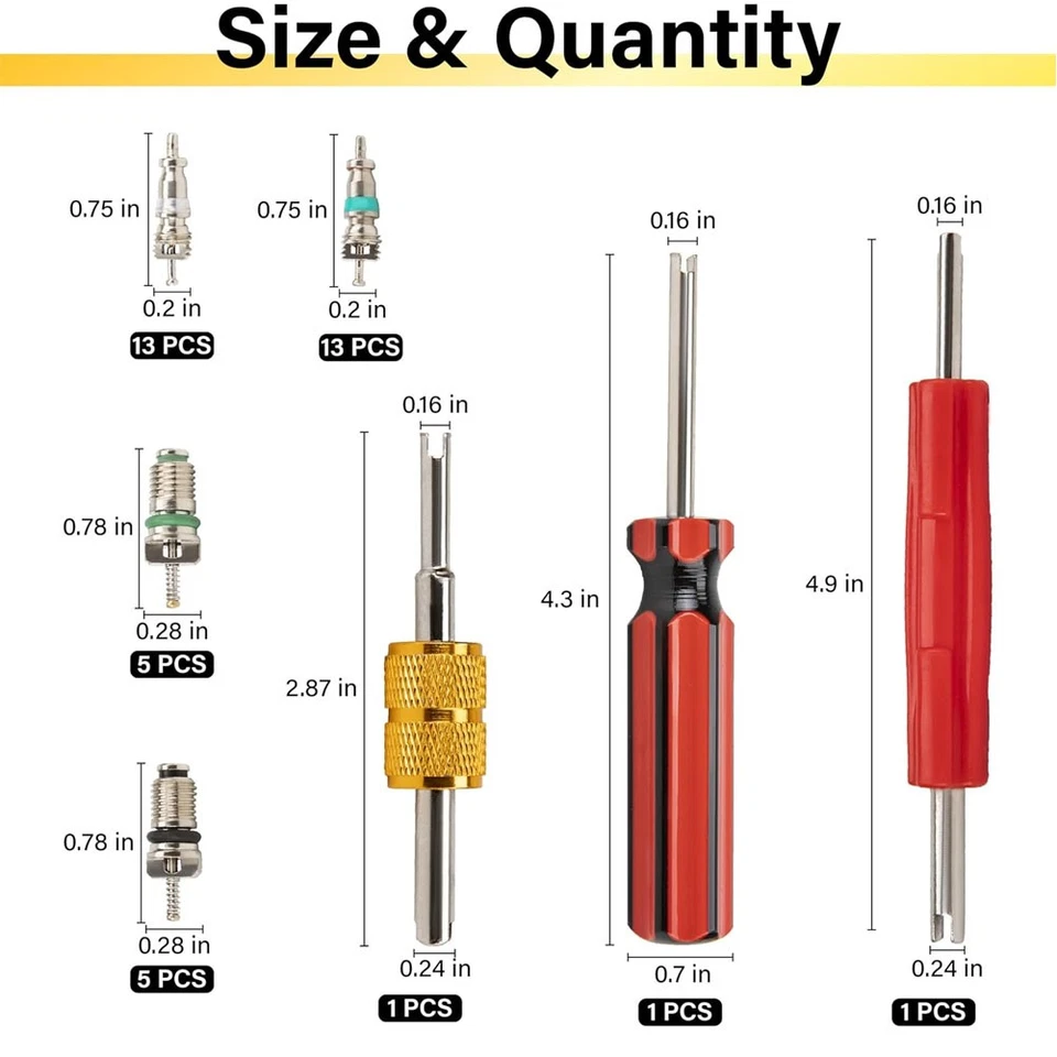 Инструмент для удаления сердечников клапанов охлаждения кондиционеров R12 R134a - Изображение 3 из 4