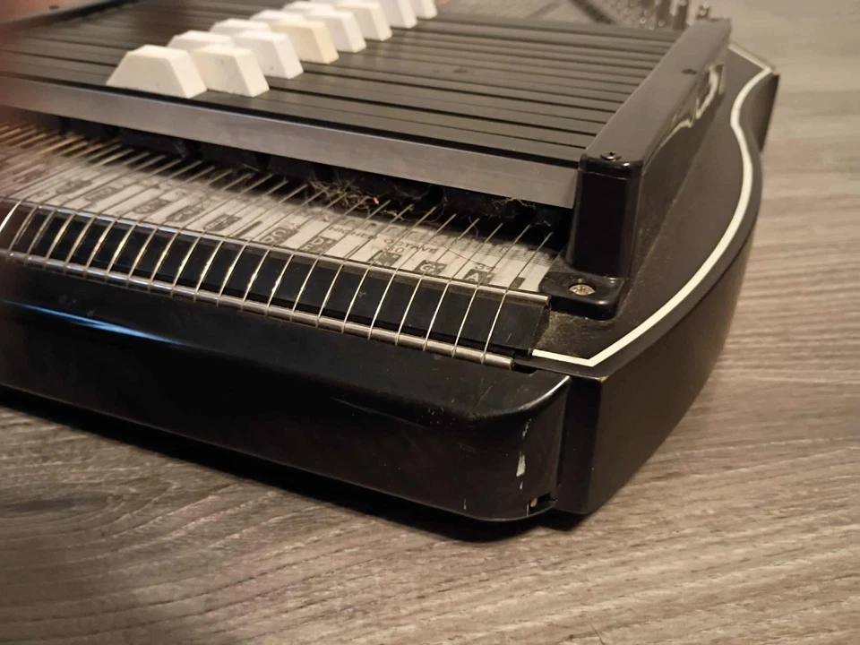 Oscar Schmidt OS73B 15-Chord 1930 Autoharp, Negro Foto 4 de 4