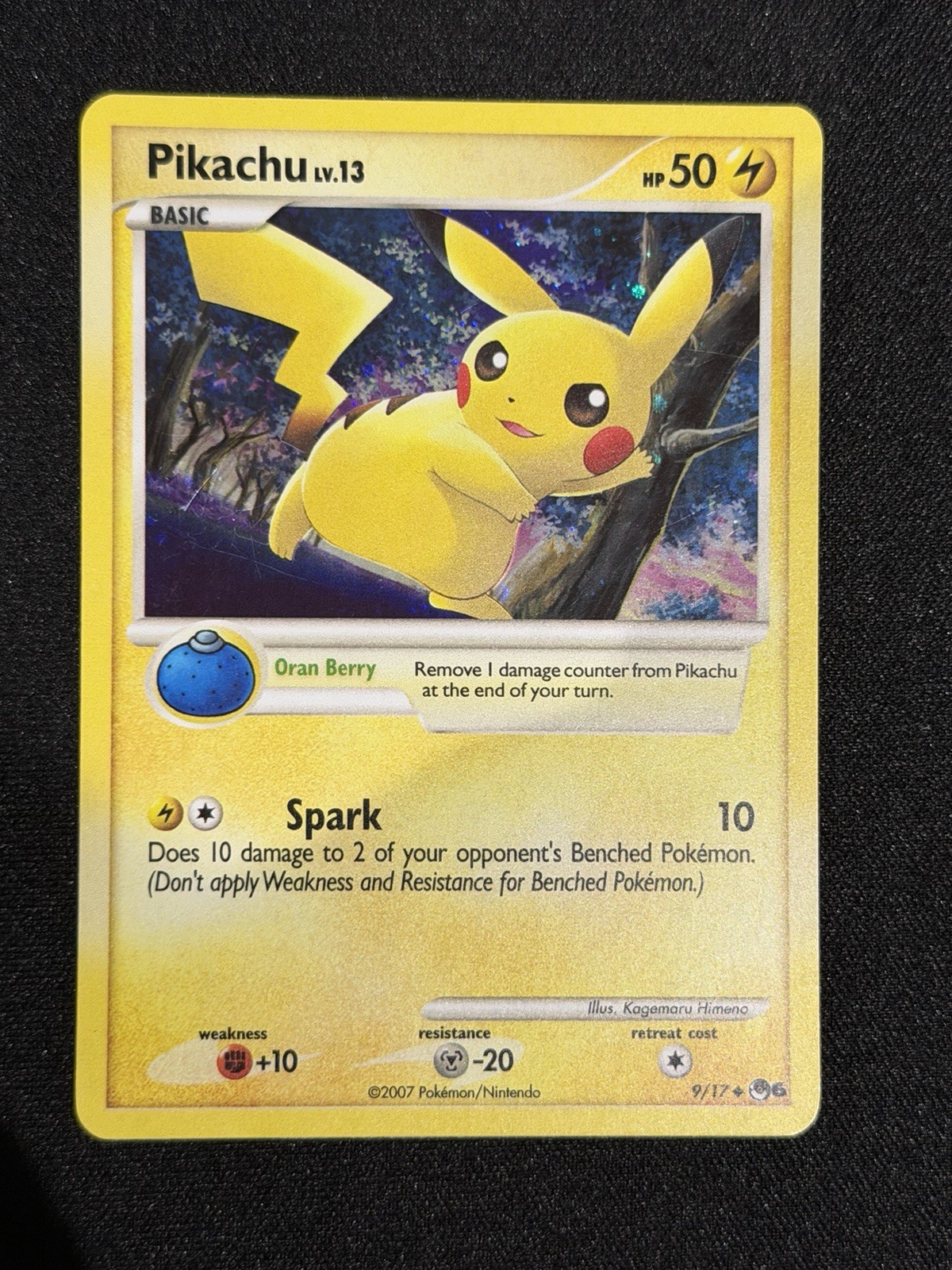 Pokemon Pikachu LV.13 9/17 Pop Series 6 Holo Rare