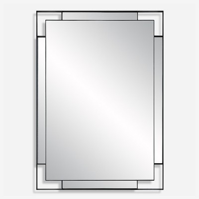 Uttermost 09938 Stellan 27-3/4''W x 39-5/8''H Circular Flat Accent - Black