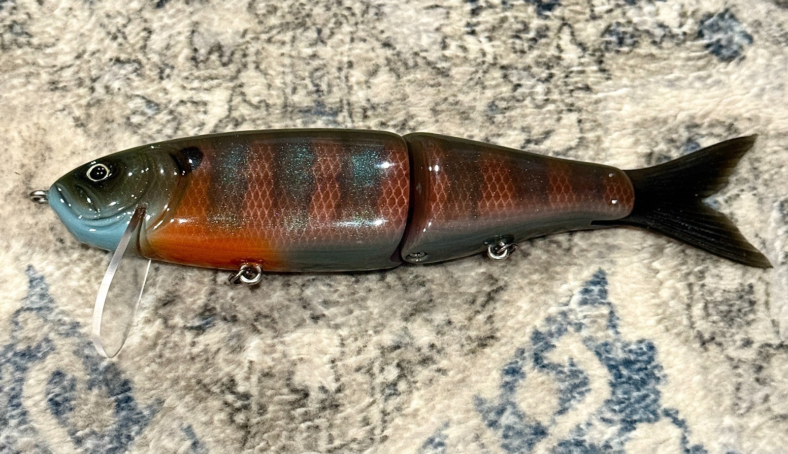 Kassano DEL8 7” Multi-Piece Swimbait Gill Color Glide Bait Bass Fishing Lure - Image 1