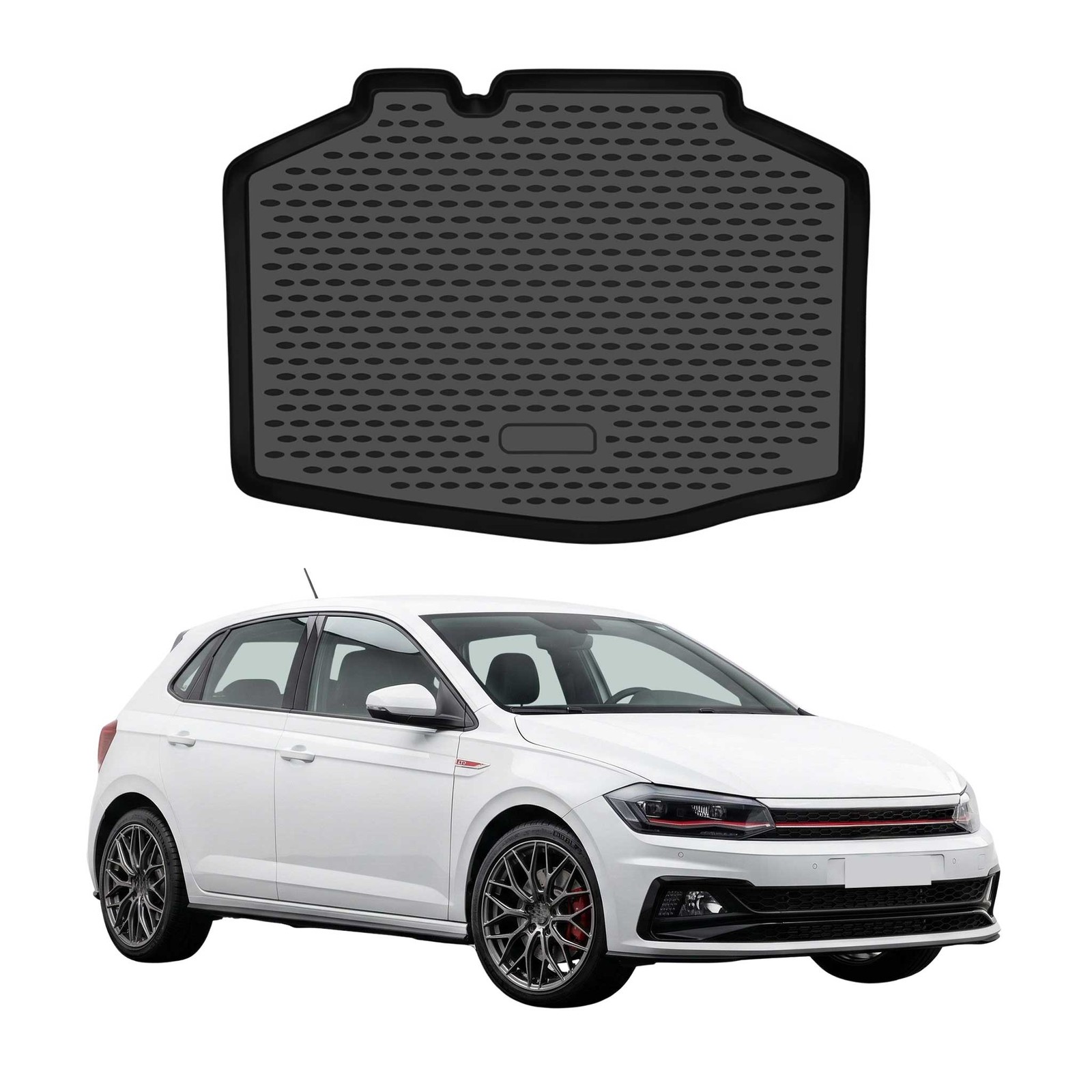 Tapis de coffre pour VW Polo mk6 GTI 2018-2021 imperméable en TPE OMAC