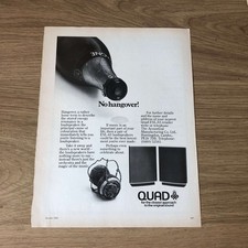 GRAM102 MAGAZINE ADVERT 11X8 QUAD ESL-63 LOUDSPEAKERS