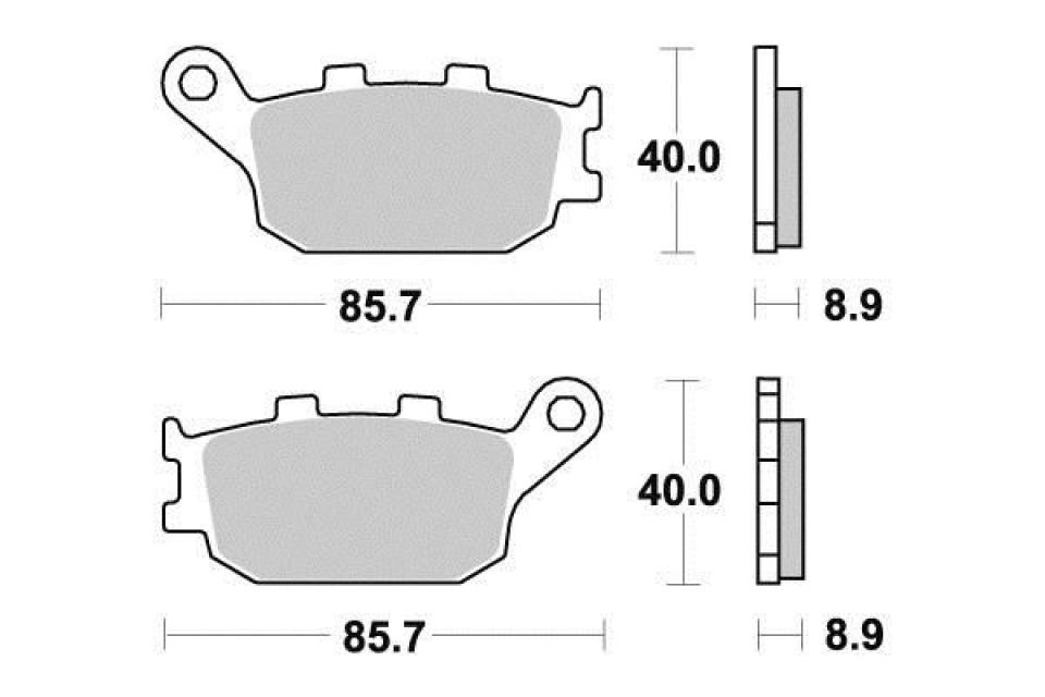 Plaquette de frein Ferodo pour 278 800 anti bruit vibrations arrière neuf