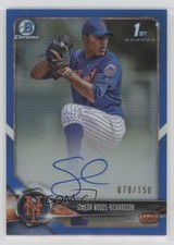 2018 Bowman Draft Chrome Pick Blue Refractor Simeon Woods Richardson Auto 0c6