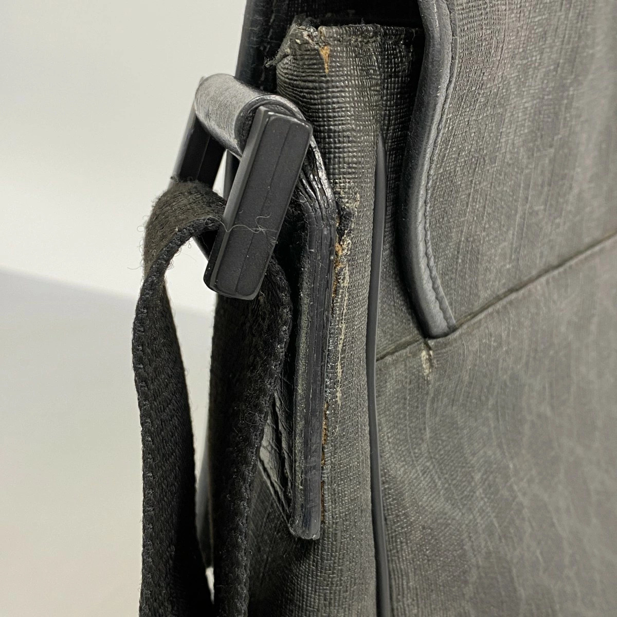 Gucci GG Supreme Shoulder Bag PVC Black Silver Hardware thumbnail 9