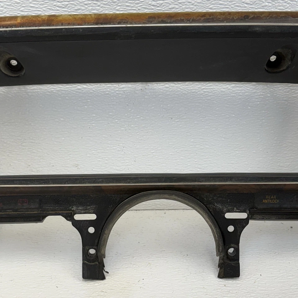 Ford F150 F250 F350 1987-1991 tablero delantero velocímetro bisel moldura madera grano fabricante de equipos originales Foto 4 de 4