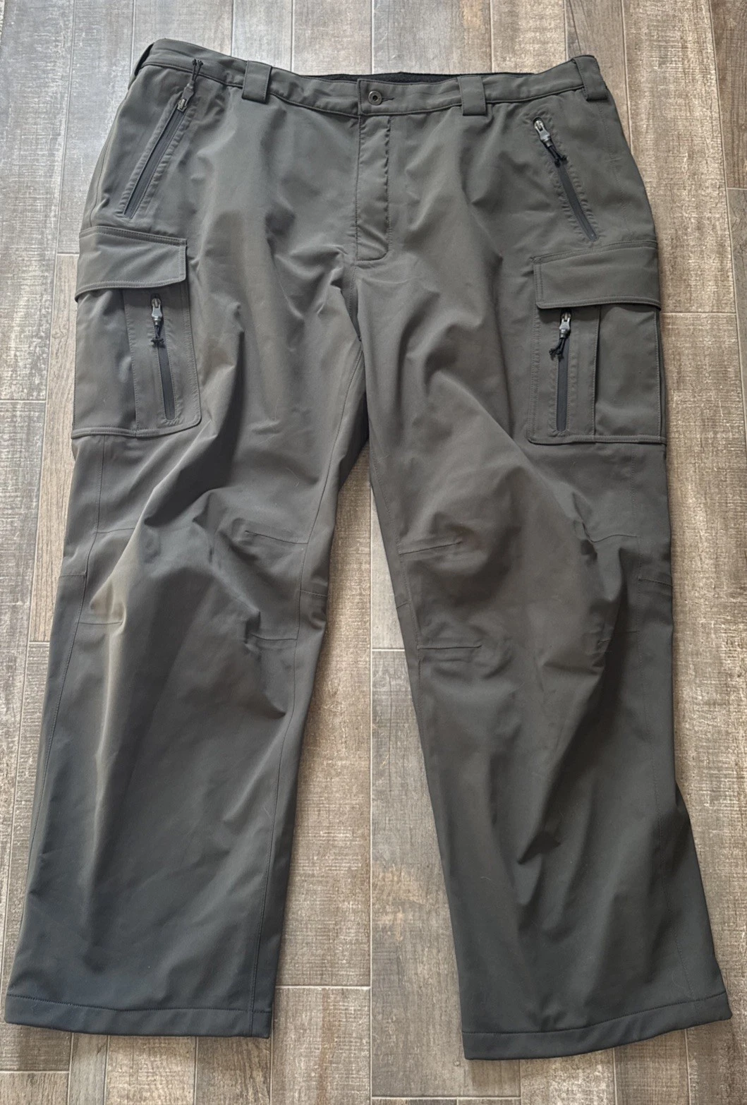 L.L. Bean Men’s Gore Tex Cargo Pants Dark Green Nylon Outdoor Hunting 46 X 33