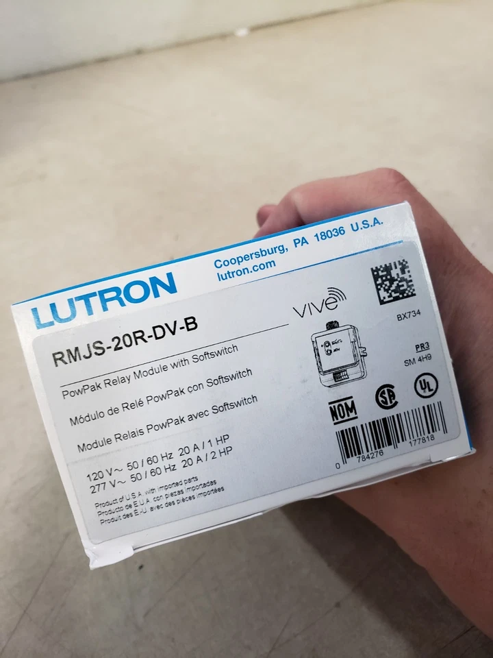 Контроль приемника Lutron RMJS-20R-DV-B PowPak 20 А - Изображение 2 из 4