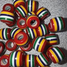 Large Hole Resin Colorful Beads 50 Piece Per Order