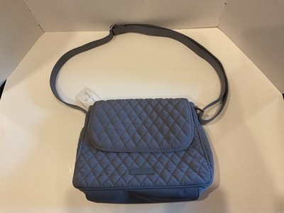 NWT~ Vera Bradley Carbon Gray Medium Flap Crossbody ￼