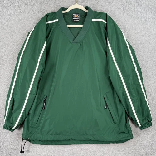 Easton Pullover Jacket Mens Large Green Baseball Warmup Windbreaker - product listing photo