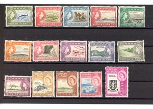 BRITISH VIRGIN ISLANDS--Complete Set Scott #144-#158