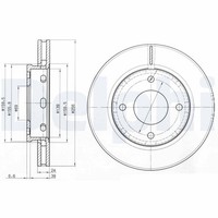 2X Bremsscheibe Delphi BG3987 FüR Smart Mitsubishi Colt Forfour RG CZC 6 Z31A