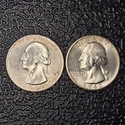 Lot Of 2 Washington Quarters 25C (1942-D, 1942-S)