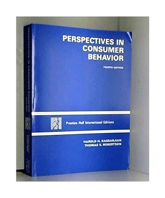 Perspectives in Consumer Behaviour, Kassarjian, Harold H.