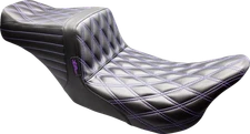 Le Pera Tailwhip Purple Lattice Stitch Seat fits 2008-2024 Harley Touring FLHX