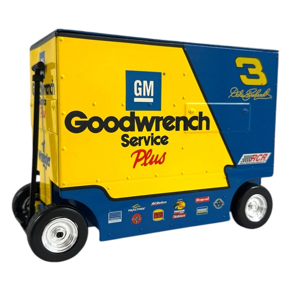 NASCAR Dale Earnhardt #3 Goodwrench Service Plus/Wrangler Jeans Pit Wagon Bank  Foto 3 de 4