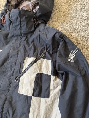 Vintage Columbia Convert Jacket Black White Ski Snowboard Mens