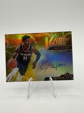 Jrue Holiday 2017-18 Panini Vanguard #HV-JHD Gold High Voltage On-Card Auto #/10